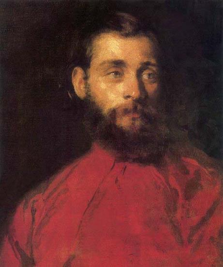 Brocky, Karoly Self-Portrait after 1850 Germany oil painting art